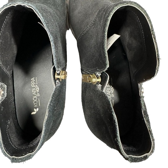 Koolaburra UGG Sofiya Suede Studded Bootie Black Size 8 - Picture 6 of 10